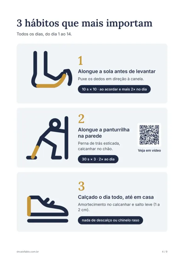 Página 4 do guia: os 3 hábitos