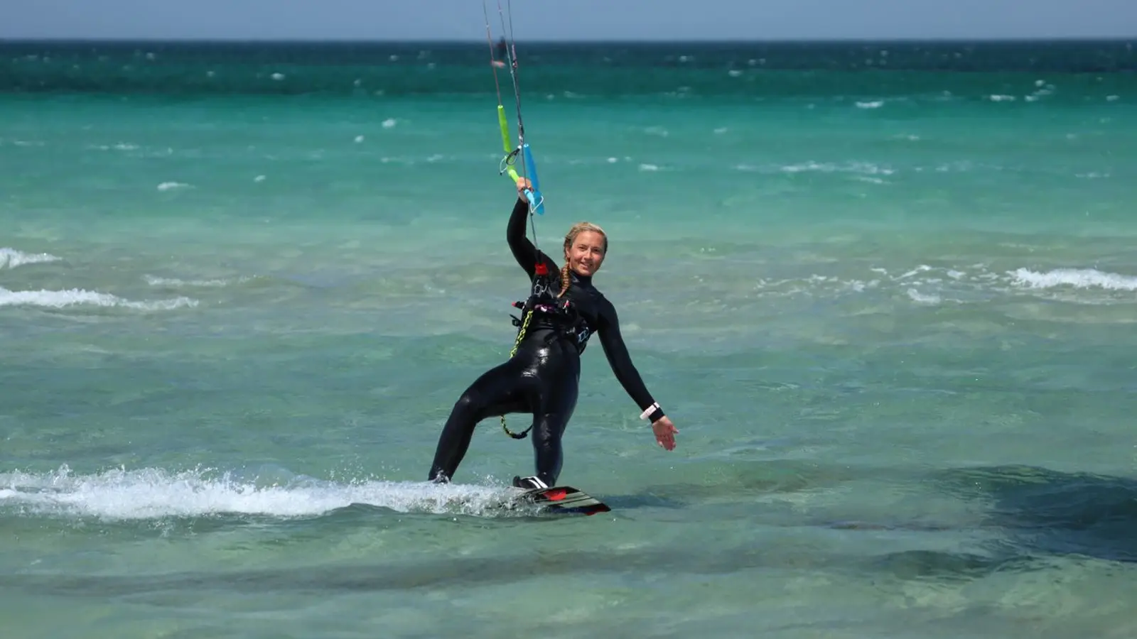 Kitesurfing at Cumbuco beach, near Fortaleza, Brazil
